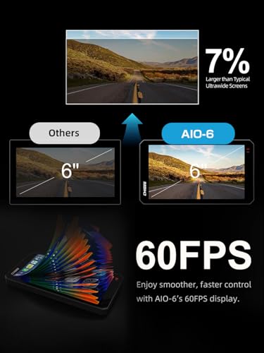 Image of CHIGEE AIO-6 LTE 4G Motorcycle GPS Navigation with 6 inch Display, Smart Geo-Fence Security,SOS,2000nits,Motorcycle Carplay Android Auto, Real-time alerts, Electronic Fence, IP69 Waterproof