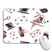 Produktbild Adowyee Gaming Mouse Pad Aquarell Wunderland Vintage White Rabbit Kleine alte Flasche Silber rutschfeste Gummi Backing Mousepad für Notebooks Computer Maus Matten