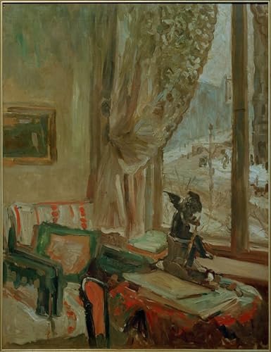 Peinture Ausblick Romanisches Haus Berlin Oskar Moll pour Grand Mur Vide