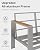 Oasbira Aluminum Outdoor Patio Furniture Set with Coffee Table, 5 Piece Patio Conversation Sets with Washable Thick Cushions, Patio Sectional Furniture Set for Porch, Balcony, Garden, Silver