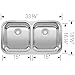 BLANCO, Stainless Steel 441020 STELLAR 50/50 Double Bowl Undermount Kitchen Sink,