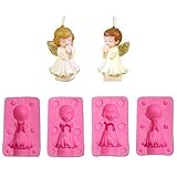 ✿Paket：Dieses Silikonformen-Set beinhaltet 1 Set Engelsjunge und 1 Set Engelmädchen.