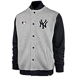 Forro polar cepillado \'47 Brand Burnside - Chaqueta para hombre, diseño de los New York Yankees (talla XL)