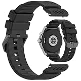 MOTONG Compatible with Ticwatch Pro 5 Enduro Replacement Band - 24mm Repalcement Silicone Wrist Watch Strap Band Compatible with Ticwatch Pro 5 Enduro/Altas(Black)