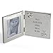 Produktbild Bilderrahmen mit Gravur für Neugeborene | schönes Geschenk zur Geburt für das erste Foto des schönsten Babys der Welt | Silber, lackiert für ein 10x10 cm Bild
