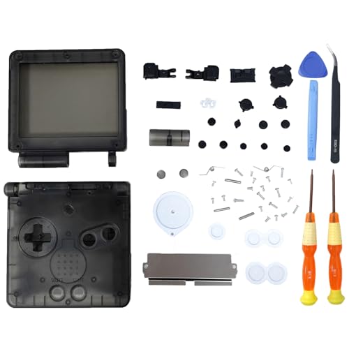 Image of Hzxkqmil Full Housing Shell Kit for Nintendo Gameboy Advance SP Console | Custom Shell Replacement Translucent Case Frosted Surface Cover with Buttons Screws Repair Parts+Tools Kit for GBA SP Console