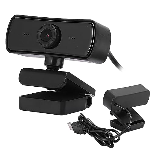 USB Camera Webcam, Builtin Microphone Camera to Put On Monitor Computer Accessory for Live Broadcast Net Class (Black)-image-42