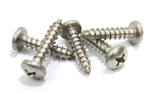 Bolt Dropper Tornillos para Madera #8 x 3/4" Acero Inoxidable Phillips Cabeza Pan (100 piezas) miniatura 3