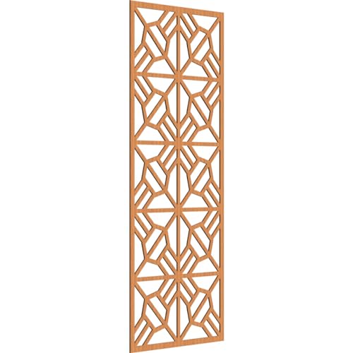 Image of 33 3 /8 inchW x 84 3 /8 inchH x 1 /4 inchT Auburn Decorative Fretwork Wood Wall Panels, Cherry