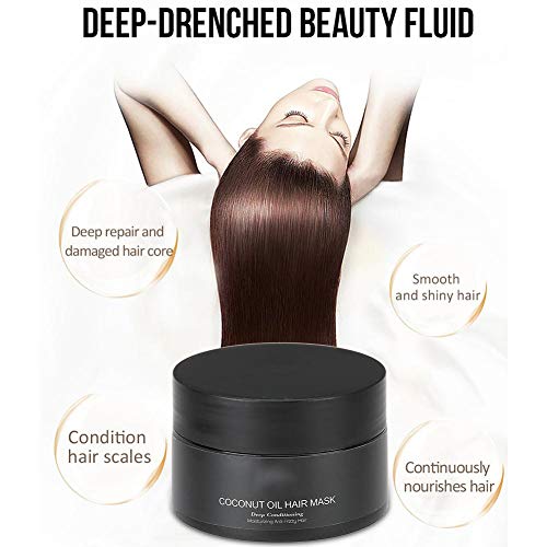 Hair Mask, Free Steaming Hair Treatment Mask, With Coconut Oil/Lotion Repair Ingredients/Herbs Extracted, Hair Conditioning Treatment For Moisturizing Nourishing For Dry Damaged Hair Repair #TOP3