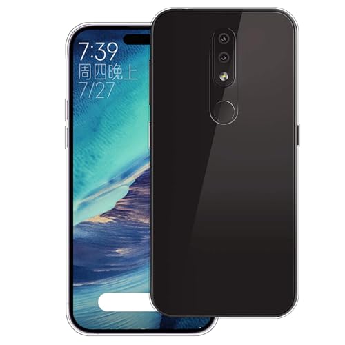 WUACYEAMING Carcasa para Móvil Compatible con Nokia 4.2 Ultrafina Delgado Cover Transparente TPU Silicona Antigolpes Anti-arañazos Bumper Caso para Case-(Transparencia)