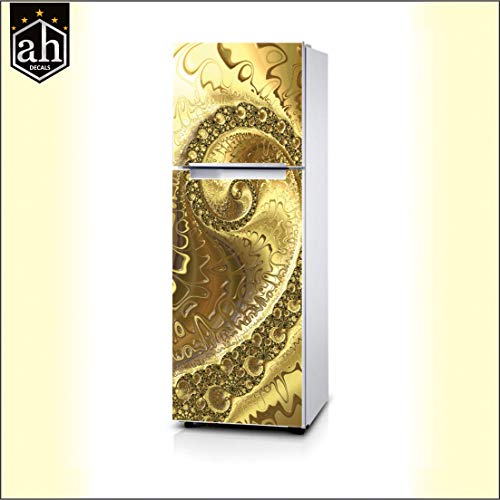 Image of PVC Vinyl Multicolor Design Fridge Wrap Decorative Refrigerator Door Sticker (160 cm x 60 cm or 63 X 24 Inches)