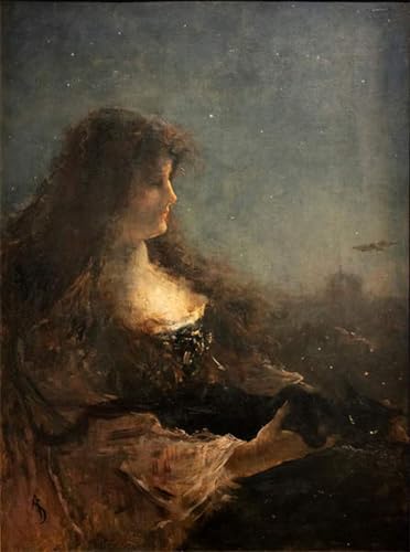 Poster la nuit d'Alfred Emile Stevens pour habiller un grand mur vide 60x90