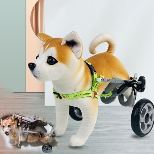Silla de ruedas ajustable para perro, ayuda a la movilidad para displasia de cadera, soporta patas traseras, ideal para actividades al aire libre y mascotas activas