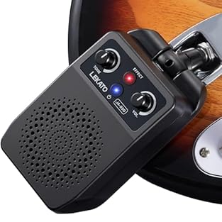 Built-in four Classic Effects: LEKATO mini guitar amp comes with four music effects, clean overdrive distortion reverb, Whether practice, creation or small performances, it can easily meet a wide variety of styles of music styles, bringing excellent ...