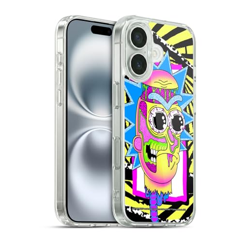 Head Case Designs Officially Licensed Rick And Morty Rick Season 1 & 2 Graphics Gel Case [Military Grade Protection] Compatible with Apple iPhone 16 and Compatible with MagSafe