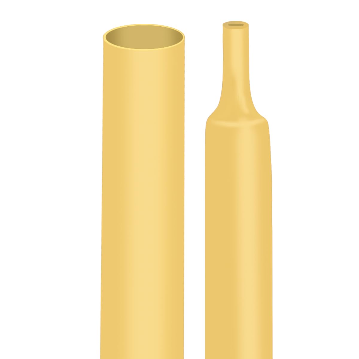 XHF UL Listed 3/4 Inch 3:1 Waterproof Yellow Heat Shrink Tubing 4 Ft Marine Grade Wire Cable Adhesive Lined Tube Insulation Seal Against Moisture Corrosion and Air Leakage