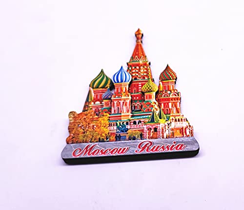 The Church Of The Savior On Spilled Blood Moscow Russia 3D Fridge Magnet Souvenir Gift, Home & Kitchen Decoration Magnetic Sticker Moscow Russia Refrigerator Magnet #TOP1