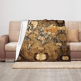 Cadeau pour toutes les occasions : avec son design mignon et élégant, cette couverture imprimée carte du monde tachée est un cadeau pour Noël, un anniversaire ou toute occasion spéciale. C'est un cadeau attentionné pour maman, meilleure amie, sœur ou toute personne qui apprécie une couverture confortable et chaude.