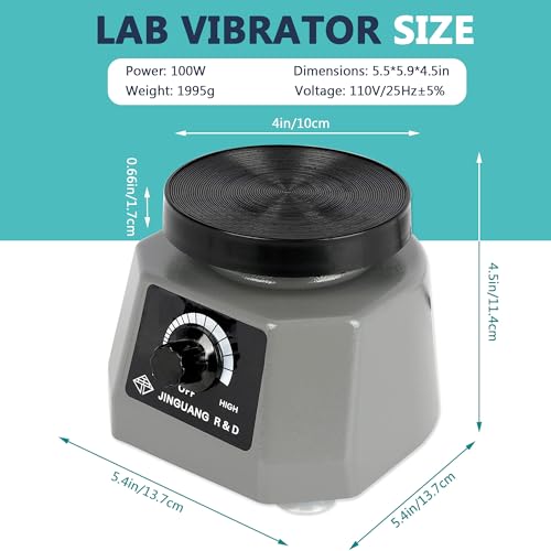 OIHYA Round Shaker Oscillator，4" 110v Small Dental Lab Vibrator Machine by OIHYA - Image 2