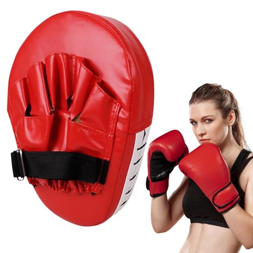 Guantes con Almohadillas de Boxeo: Manoplas de Entrenamiento curvadas, Almohadillas Ajustables para Objetivos de Mano | Punching Gear, Manoplas de, Equipo de Entrenamiento Duradero par