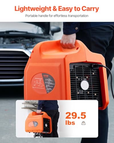 VEVOR Portable 3/4 HP Refrigerant Recovery Machine, AC Recovery Machine for Liquid Vapor Refrigerant, Self-Cleaning Recovery Machines HVAC for Automotive Air Conditioning (120V 60Hz)