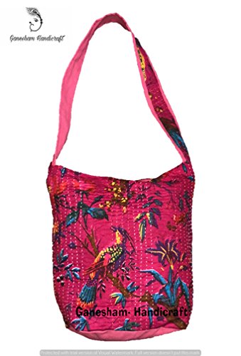 Ganesham HANDICRAFTGanesham - Bolsas de Viaje para Mujer, Estilo Indio, Hechas a Mano, Hippie, Bohemio, Hobo