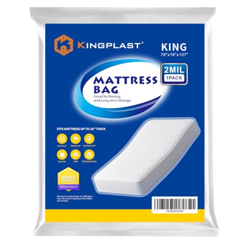 Sac protection matelas grand format 107" x 78" x 16" étanche