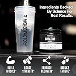 Jacked Factory Creatine + BCAAs - Creatine Monohydrate + BCAA Powder for Increased Post-Workout Recovery, Performance, Lean Muscle Growth, & Reduced Fatigue - 30 Servings, Blue Raspberry - Image 4