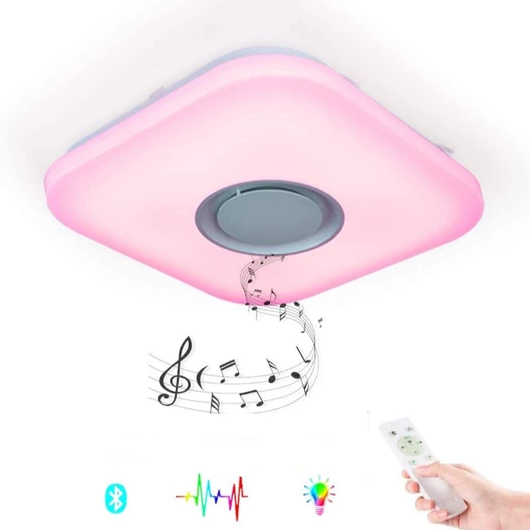 Plafonnier LED 24W Bluetooth RVB avec télécommande et contrôle par application