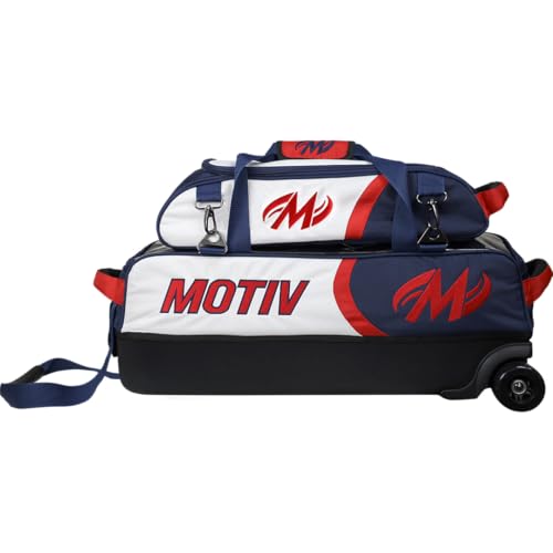 MOTIV Apex Triple Slim-Roller Bowling Bag With Shoe Bag | Compact premium design | Limited Edition Liberty theme