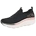 Produktbild Skechers Damen D'lux Walker Let It Glow Sneaker, Black Knit Rose Gold Trim, 38 EU