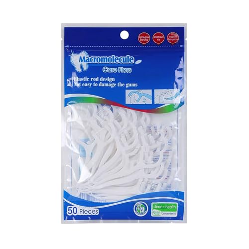 Image of Carrot - 3 in 1 Tooth Cleaning Fresh Dental Floss,Oral Care Teeth Flossing Thread Toothpicks Stick Set for Fresh, Healthy and Breath Gums (PACK OF 50)