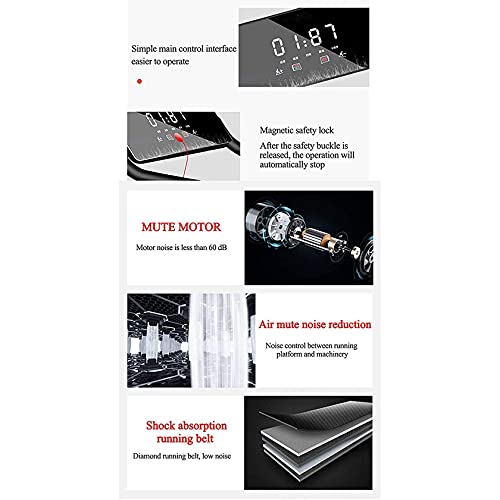 Image of Home Treadmills for Home Folding with Incline LED HD Display Treadmill Flat Treadmills Running Machine Electric Walking Machine Running Machines Folding Treadmill
