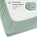 Yoofoss Baby Crib Sheets for Boys Girls, Fitted Crib Sheet 2 Pack for Standard Crib and Toddler Mattress, Super Soft Microfiber Baby Sheet 28x52x8in Green + Giraffe