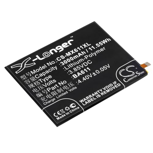 CS-MX611XL Batteria 3000mAh compatibile con Meilan 5 M5 per Meizu M5 Dual SIM M611 M611A M611D M611Y 5 sostituisce BA611