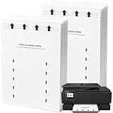 Aundhegrtt Feuilles Nettoyage pour Imprimante en Pack 25 8,5 X 11 - Élimine L'Encre, la Po...