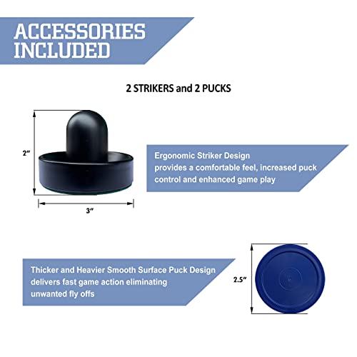 image for Freetime Fun Pacer 5-FT Air Hockey Table Set with in-Rail Electronic S