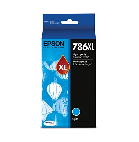 Epson T786XL220 DURABrite Ultra High Capacity Cartridge Ink Cyan