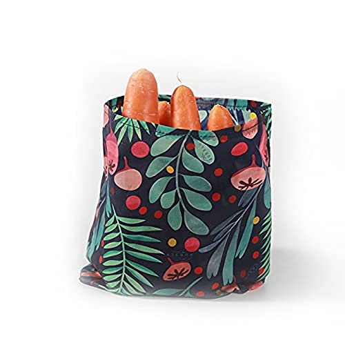 Bienenwachs-Brotbeutel, Bio-Baumwoll-Bienenwachstuch, nachhaltige und Wiederverwendbare Ersatzplastikbeutel, Obst- und Gemüsebeutel, Zero Waste (27 * 29cm)