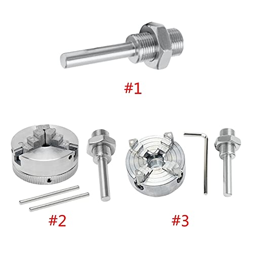 Mandrino per Tornio a 3 Griffe in Lega Di Zinco, Utensile per Fresatura e Foratura Di Metalli, con Dorso Filettato per Trapano a Percussielettrico/Four Jaw Chuck