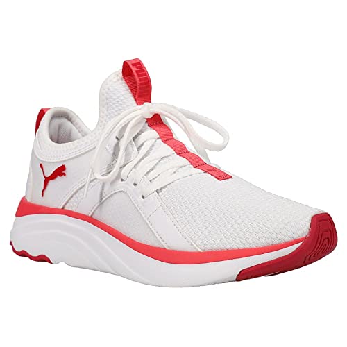 Puma SOFTRIDE Sophia Running Shoe, White-Persian Red-Paradise Pink, 5 US Unisex Big Kid3