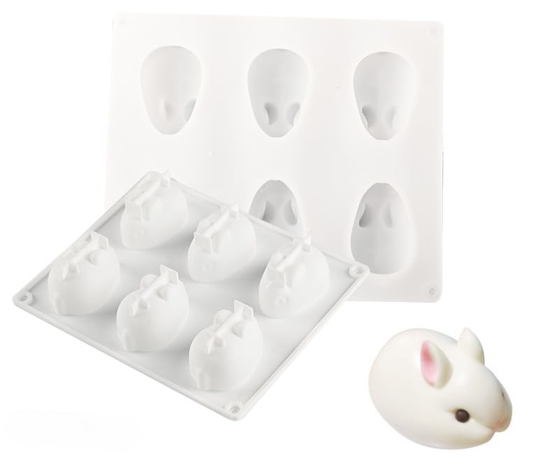 Amazon｜クッキー型 ウサギ かわいい 3D シリコーン型 動物