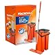 Macromax Flach Mop & Eimer Set, Aqua Revolution System mit 8L Fassungsvermögen, Nass- & Trockenreinigung, Waschbare Mikrofaser Wischmoppköpfe & Ersatz - 180° Schwenkgriff, Perfekter Wischmopp für die