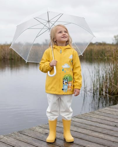 Image of Bluey Zip-Up Hooded Rain Jacket Toddler to Big Kid