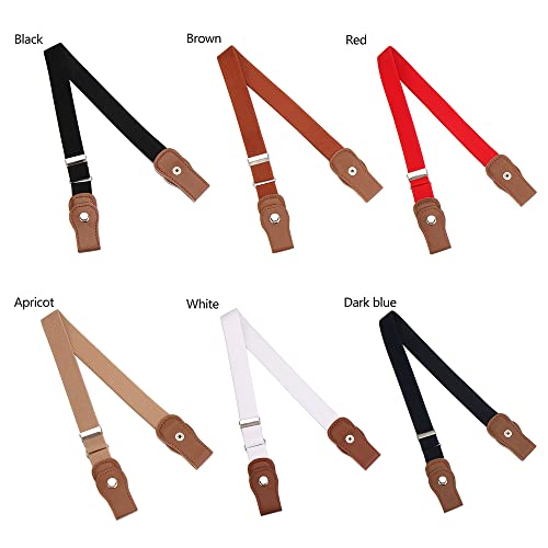 Elastic Stretch Canvas Adjustable Jeans Pants Waist Belt(apricot)2