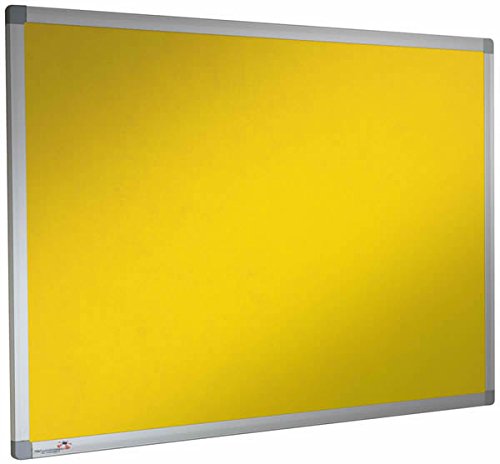 Charles Twite Noticeboard Class 1 Aluminium Framed 1500mm x 1200mm, Olympian Yellow — image 1