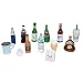 AMOBESTER Miniature Food Drink Bottles Dollhouse Decoration Kitchen Accessories