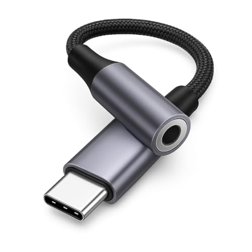 Image of Universal Type-C to 3.5mm Audio Jack Adapter | USB-C to Aux Converter Compatible with Samsung Galaxy S23 /S22 /S21, OnePlus 7 /8 /9 /10 /11 /Nord, Google Pixel 6 /7 /8,15 /16 Series, Vivo & More