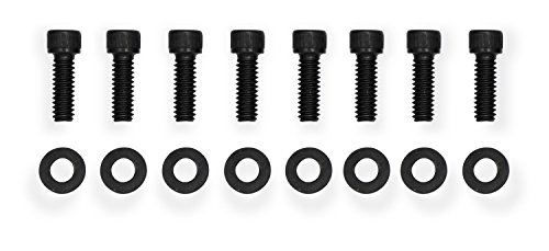 Holley 890010B Aluminum Valve Cover Set Flat Top W/Emissions Port Pair Black Finish Aluminum Valve Cover Set #TOP1